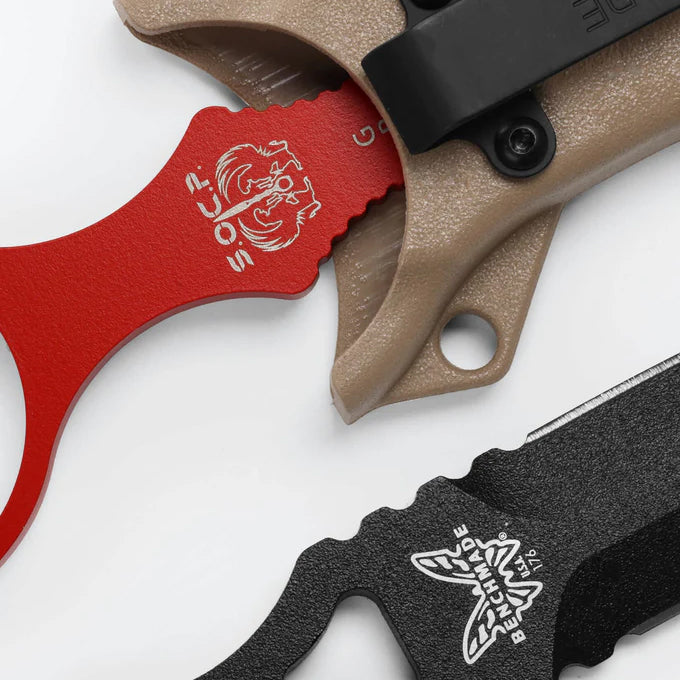 Benchmade SOCP blade close-up tactical defense knife