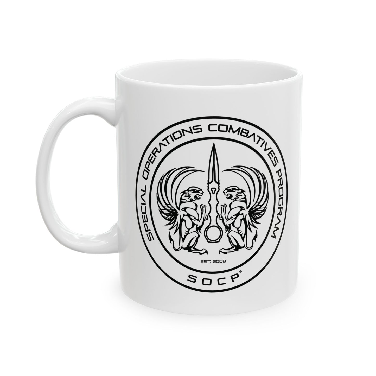 Special Operations Program Ceramic Mug — Tactical Emblem Coffee Cup (11oz, 15oz)