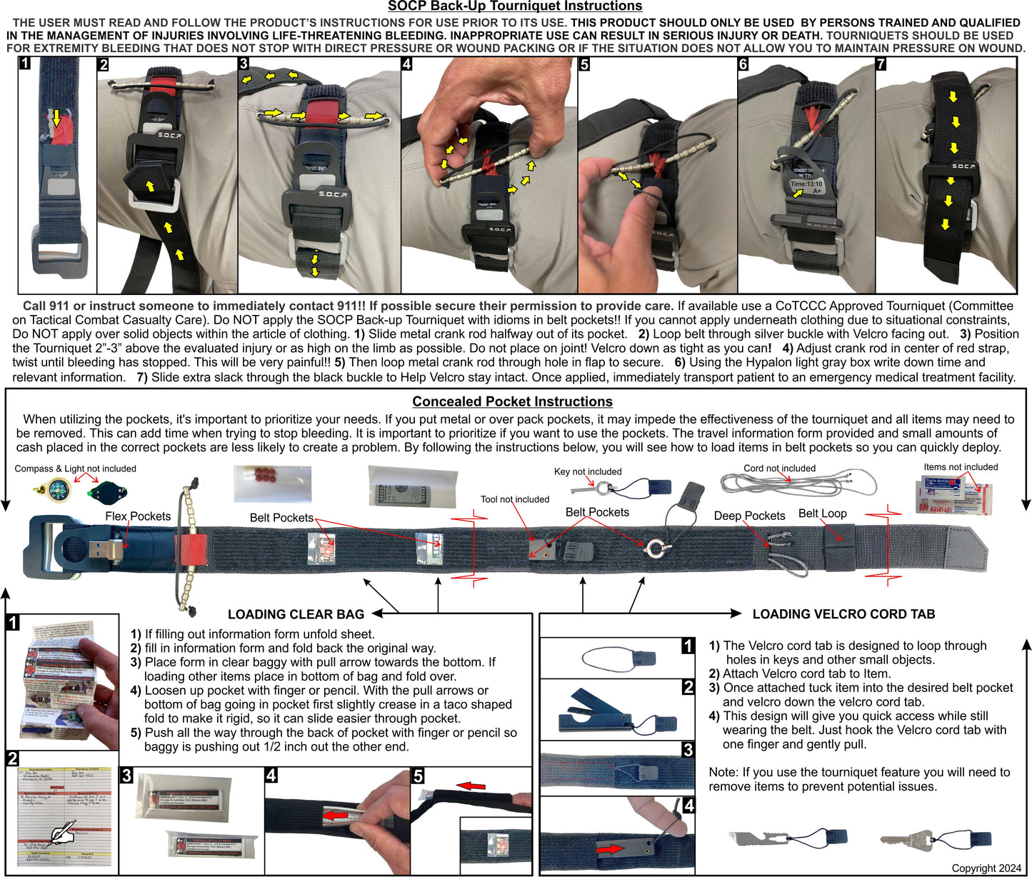 SOCP® Backup Tourniquet Belt