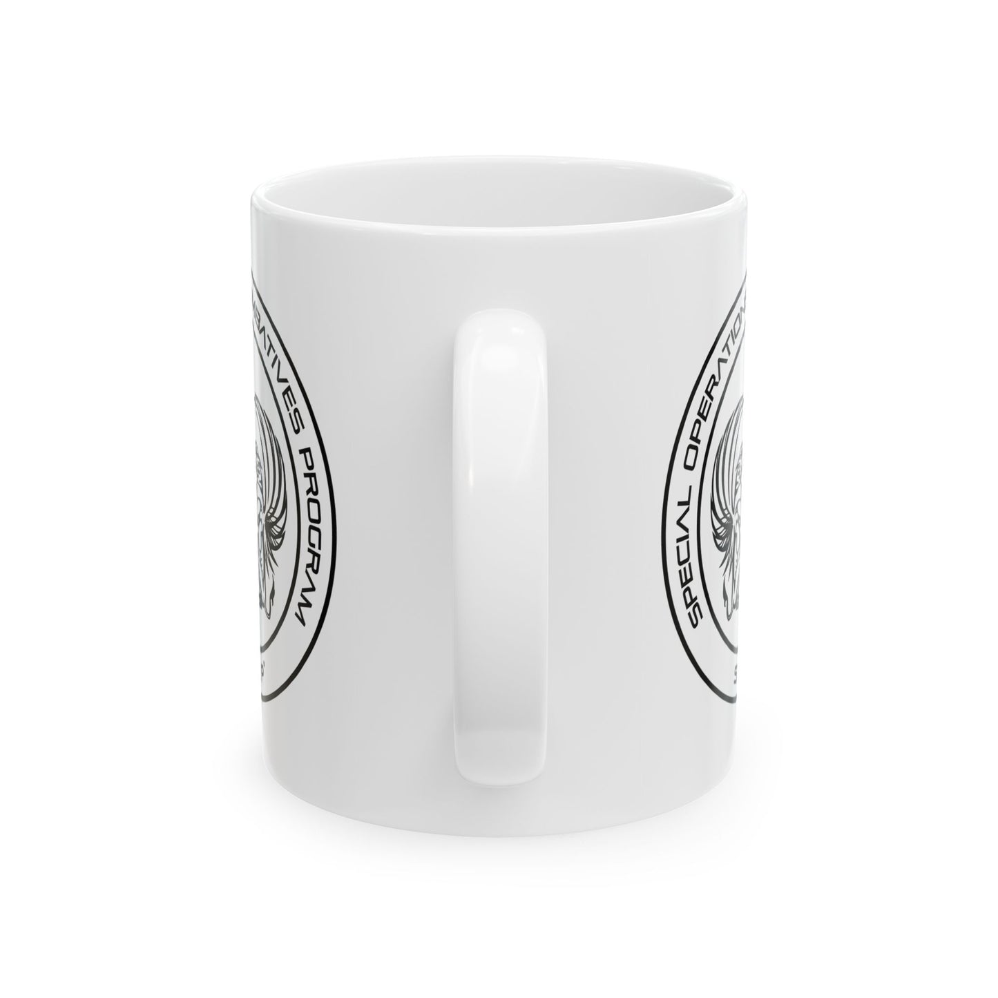 Special Operations Program Ceramic Mug — Tactical Emblem Coffee Cup (11oz, 15oz)