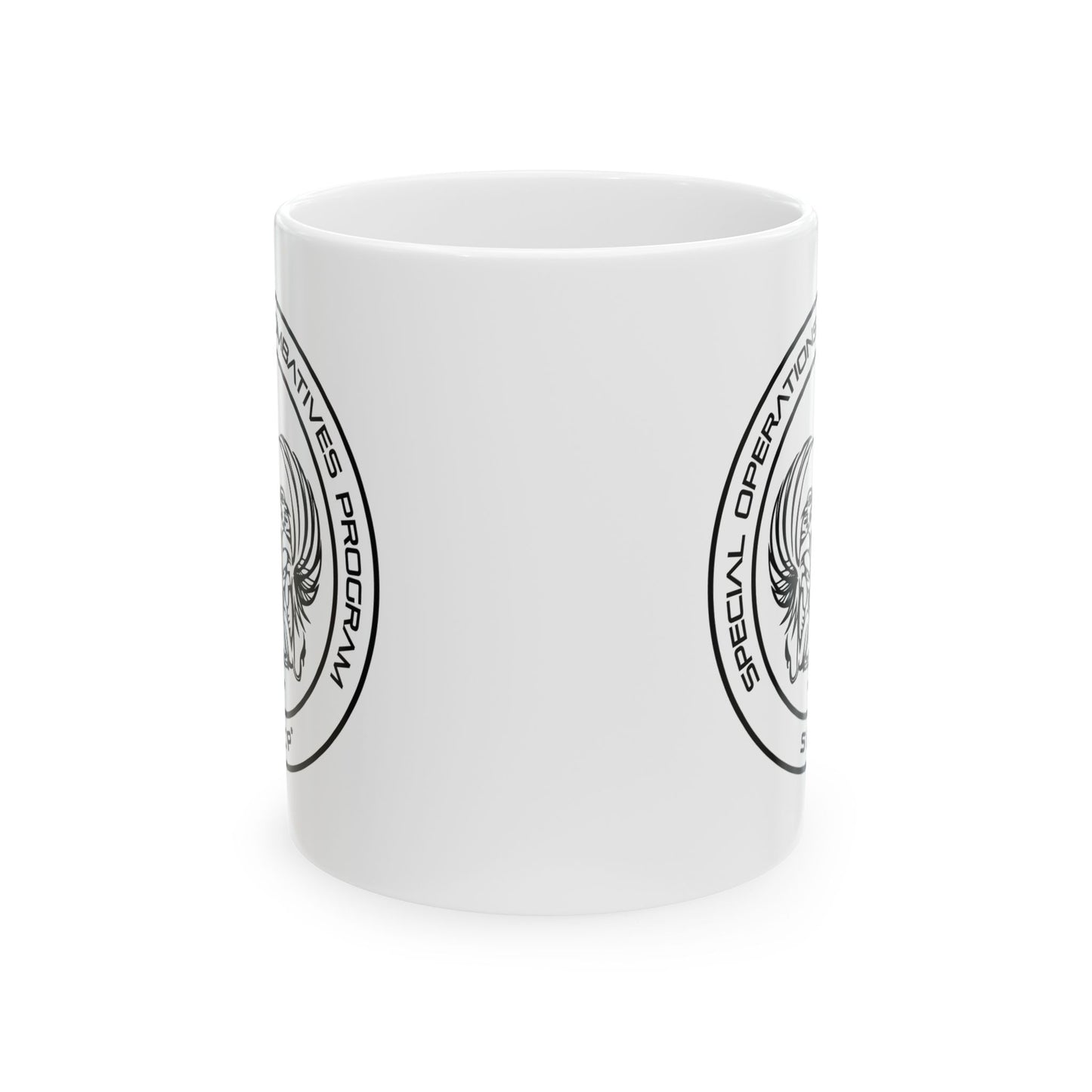 Special Operations Program Ceramic Mug — Tactical Emblem Coffee Cup (11oz, 15oz)